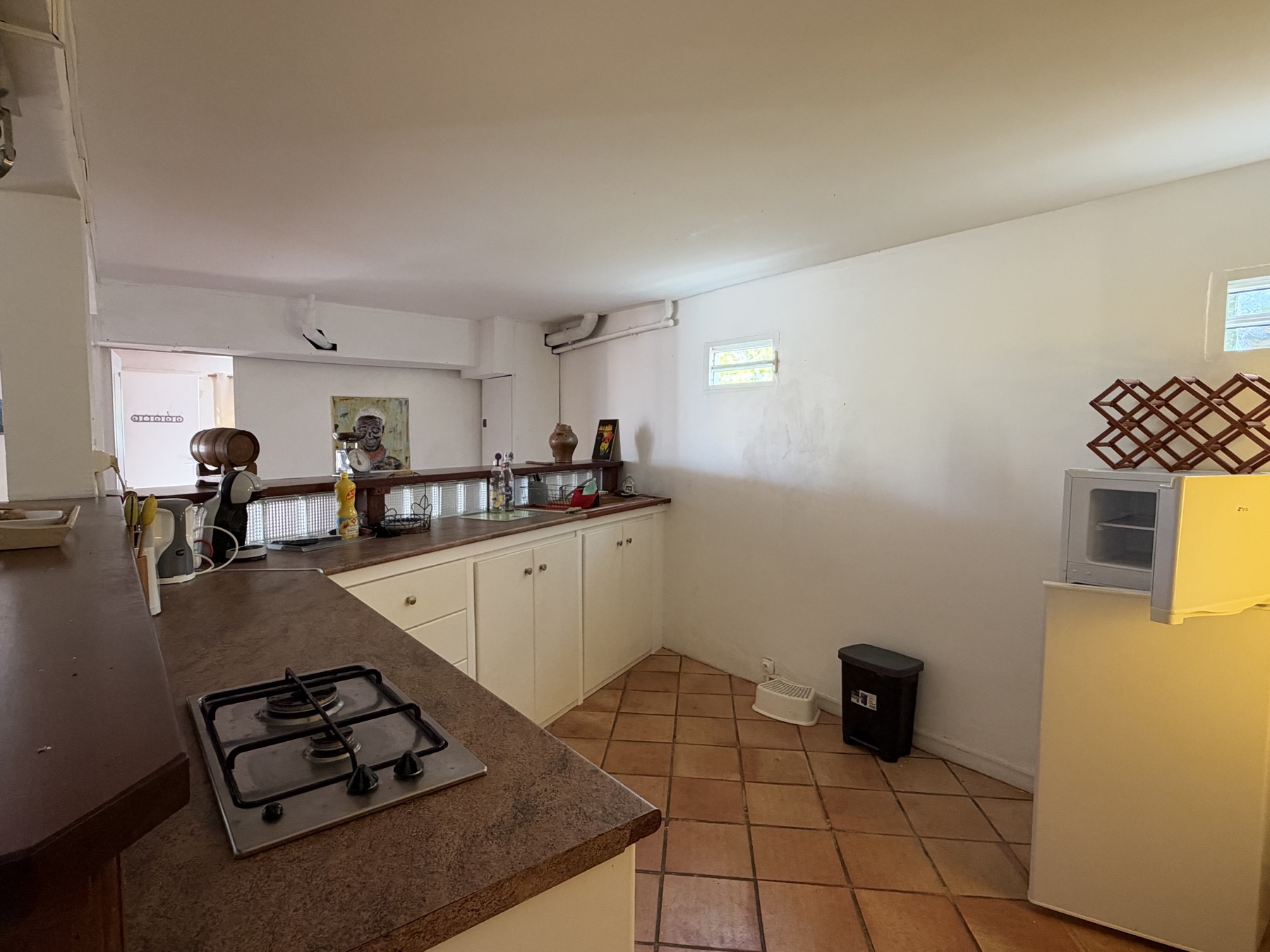 Cuisine ouverte du Gîte Émeraude